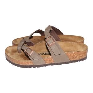 Birkenstock Mayari Birko-Flor Sandal Mocca 39 Regular Wide Width